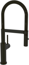 Villeroy & Boch 92800006 Küchenarmatur Steel Expert 2.0 matt Black, Schlauchbrause