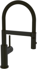 Villeroy & Boch 92730006 Steel Expert Compact matt Black, Schwenkbarer Auslauf, Magnethalterung