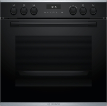 Bosch HND676FH62, Einbau-Backofen-Set HET278BB1,NVS645CB6E - Versenkknebel, Pyrolyse, LCD-Display