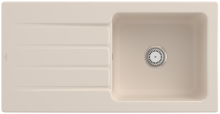 336001FU Architectura 60 Ivory Keramikspüle Handbetätigung Einbauspüle 60 cm Unterschrank