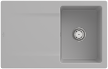 Villeroy & Boch 333401SMHL2 Siluet 45 Steam Keramikspüle Handbetätigung Einbauspüle 45 cm Unterschrank