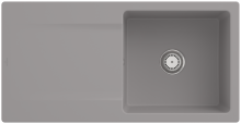 Villeroy & Boch 333601KDHL2 Siluet 60 Fossil Keramikspüle Handbetätigung Einbauspüle 60 cm Unterschrank