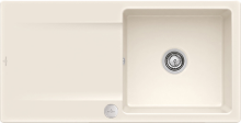 Villeroy & Boch 333602KR Siluet 60 Crema Keramikspüle Excenterbetätigung Einbauspüle 60 cm Unterschrank