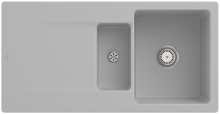 Villeroy & Boch 333701SMHL1 Siluet 60 R Steam Keramikspüle Handbetätigung Einbauspüle 60 cm Unterschrank