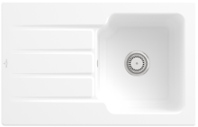 334001RWHL2 Architectura 45 Stone White Keramikspüle Handbetätigung Einbauspüle 45 cm Unterschrank