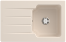 334001FUHL2 Architectura 45 Ivory Keramikspüle Handbetätigung Einbauspüle 45 cm Unterschrank
