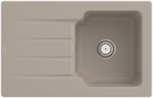 334001AMHL2 Architectura 45 Almond Keramikspüle Handbetätigung Einbauspüle 45 cm Unterschrank