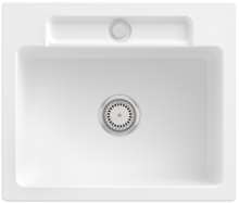 Villeroy & Boch 334602R1 Siluet 60 S Weiß Alpin Keramikspüle Excenterbetätigung Einbauspüle 60 cm Unterschrank