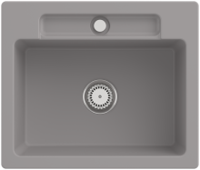 Villeroy & Boch 334602KDHL2 Siluet 60 S Fossil Keramikspüle Excenterbetätigung Einbauspüle 60 cm Unterschrank