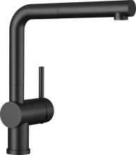 Blanco 525807 LINUS-S schwarz matt HD-Armatur mit ausziehbarer Schlauchbrause