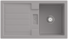 Villeroy & Boch 330501KDHL2 Flavia 50 Fossil Keramikspüle Handbetätigung Einbauspüle 50 cm Unterschrank