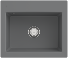 Villeroy & Boch 330901SLHL3 Subway 60 S Stone Keramikspüle Handbetätigung Einbauspüle 60 cm Unterschrank