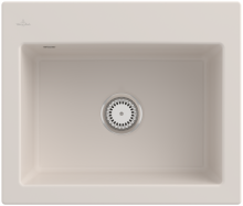 Villeroy & Boch 330902KR Subway 60 S Crema Keramikspüle Excenterbetätigung Einbauspüle 60 cm Unterschrank