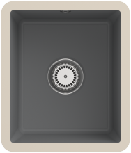 Villeroy & Boch 332402SL Subway 45 SU Stone Keramikspüle Excenterbetätigung Unterbauspüle 45 cm Unterschrank