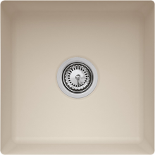 Villeroy & Boch 332502AM Subway 50 SU Almond Keramikspüle Excenterbetätigung Unterbauspüle 50 cm Unterschrank