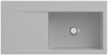 Villeroy & Boch 336101SM Subway Style 60 Steam Keramikspüle Handbetätigung Einbauspüle 60 cm Unterschrank