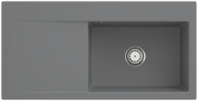 Villeroy & Boch 336101SLHL3 Subway Style 60 Stone Keramikspüle Handbetätigung Einbauspüle 60 cm Unterschrank