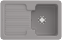 Villeroy & Boch 674502KD Condor 45 Fossil Keramikspüle Excenterbetätigung Einbauspüle 45 cm Unterschrank
