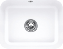 Villeroy & Boch 670601RW Cisterna 60C Stone White Keramikspüle Handbetätigung Unterbauspüle 60 cm Unterschrank