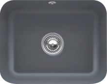 Villeroy & Boch 670602i4 Cisterna 60C Graphite Keramikspüle Excenterbetätigung Unterbauspüle 60 cm Unterschrank