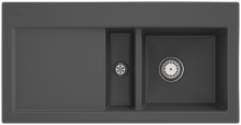Villeroy & Boch 671201I4HL2 Subway 60 Graphite Keramikspüle Handbetätigung Einbauspüle 60 cm Unterschrank