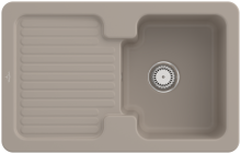 Villeroy & Boch 674501AMHL2 Condor 45 Almond Keramikspüle Handbetätigung Einbauspüle 45 cm Unterschrank