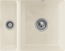 Villeroy & Boch 675802KR Subway 60 XU Crema Keramikspüle Excenterbetätigung Unterbauspüle 60 cm Unterschrank