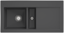 Villeroy & Boch 677001I4HL13 Subway 60 Graphite Keramikspüle Handbetätigung Einbauspüle 60 cm Unterschrank
