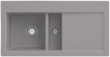 Villeroy & Boch 677001KDHL13 Subway 60 Fossil Keramikspüle Handbetätigung Einbauspüle 60 cm Unterschrank