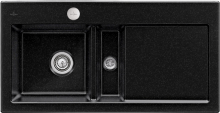 Villeroy & Boch 677002J0 Subway 60 Chromite Keramikspüle Excenterbetätigung Einbauspüle 60 cm Unterschrank