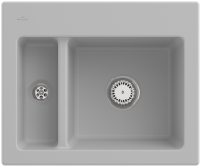 Villeroy & Boch 678002SMHL1 Subway 60 XM Steam Keramikspüle Excenterbetätigung Einbauspüle 60 cm Unterschrank