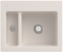 Villeroy & Boch 678002KRHL1 Subway 60 XM Crema Keramikspüle Excenterbetätigung Einbauspüle 60 cm Unterschrank