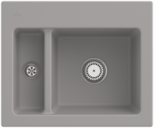 Villeroy & Boch 678002KDHL1 Subway 60 XM Fossil Keramikspüle Excenterbetätigung Einbauspüle 60 cm Unterschrank