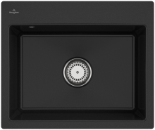 Villeroy & Boch 33092FJ0 Subway 60 S flat Chromite Keramikspüle Excenterbetätigung flächenbündig 60 cm Unterschrank