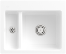 67801FR1HL12 Subway 60 XM flat WeißAlpin Keramikspüle Handbetätigung flächenbündig 60cm Unterschrank