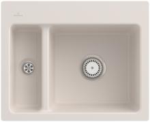 67801FKRHL3 Subway 60 XM flat Crema Keramikspüle Handbetätigung flächenbündig 60 cm Unterschrank