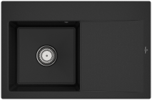 Villeroy & Boch 334801J0 Subway Style 45 Chromite Keramik Handbetätigung Spüle Aufliegend 50 cm Unterschrank