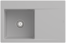 Villeroy & Boch 334802SM Subway Style 45 Steam Keramik Excenterbetätigung Spüle Aufliegend 50 cm Unterschrank