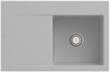 Villeroy & Boch 334702SMHL2 Subway Style 45 Steam Keramik Excenterbet&auml;tigung Sp&uuml;le Aufliegend 50 cm Unterschrank