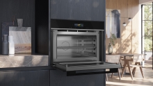 Siemens CE732GXB1 Einbau-Mikrowelle 45cm hoch schwarz humidCleanPlus Grill CookControl10