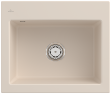 Villeroy & Boch 330901FUHL1 Subway 60 S Ivory Keramikspüle Handbetätigung Einbauspüle 60 cm Unterschrank