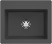 Villeroy & Boch 330901I4HL2 Subway 60 S Graphite Keramikspüle Handbetätigung Einbauspüle 60 cm Unterschrank