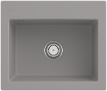 Villeroy & Boch 330901KDHL4 Subway 60 S Fossil Keramikspüle Handbetätigung Einbauspüle 60 cm Unterschrank