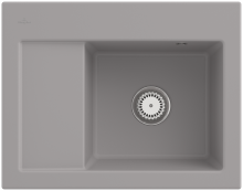 Villeroy & Boch 331302KD Subway 45 Compact Fossil Keramikspüle Excenterbetätigung Einbauspüle 45 cm Unterschrank