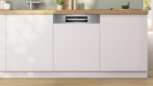SBI4ECS21E Teilintegrierter Geschirrspüler 60 cm Edelstahl XXL