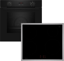 Neff BX46PIB (B2CCG6AK0,T46SBE1L0) Backofenset Pyrolyse 7Heizarten LED-Display Induktionskochfeld