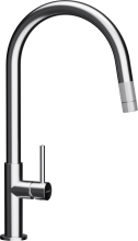 Schock Talia (536120EDM) Zugauslauf, Hochdruck, Strahl-Brausefunktion, Rückflussverhinderer, Schwenkbereich 360°