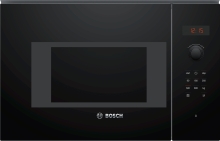 Bosch BFL523MB1F Einbau Mikrowelle 800W Schwarz AutoPilot7 LED-Display Versenkknebel