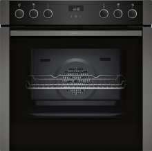 Neff E1ACE2AG4 Einbau-Herd kochfeldgebunden 60cm GraphiteGrey EasyClean LCD-Display 7Heizarten
