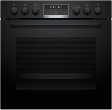 HEB578BB4 Einbau Herd kochfeldgebunden Pyrolyse Backwagen AutoPilot30 LCD-Display Versenkknebel